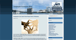 Desktop Screenshot of employeescreeningblog.com